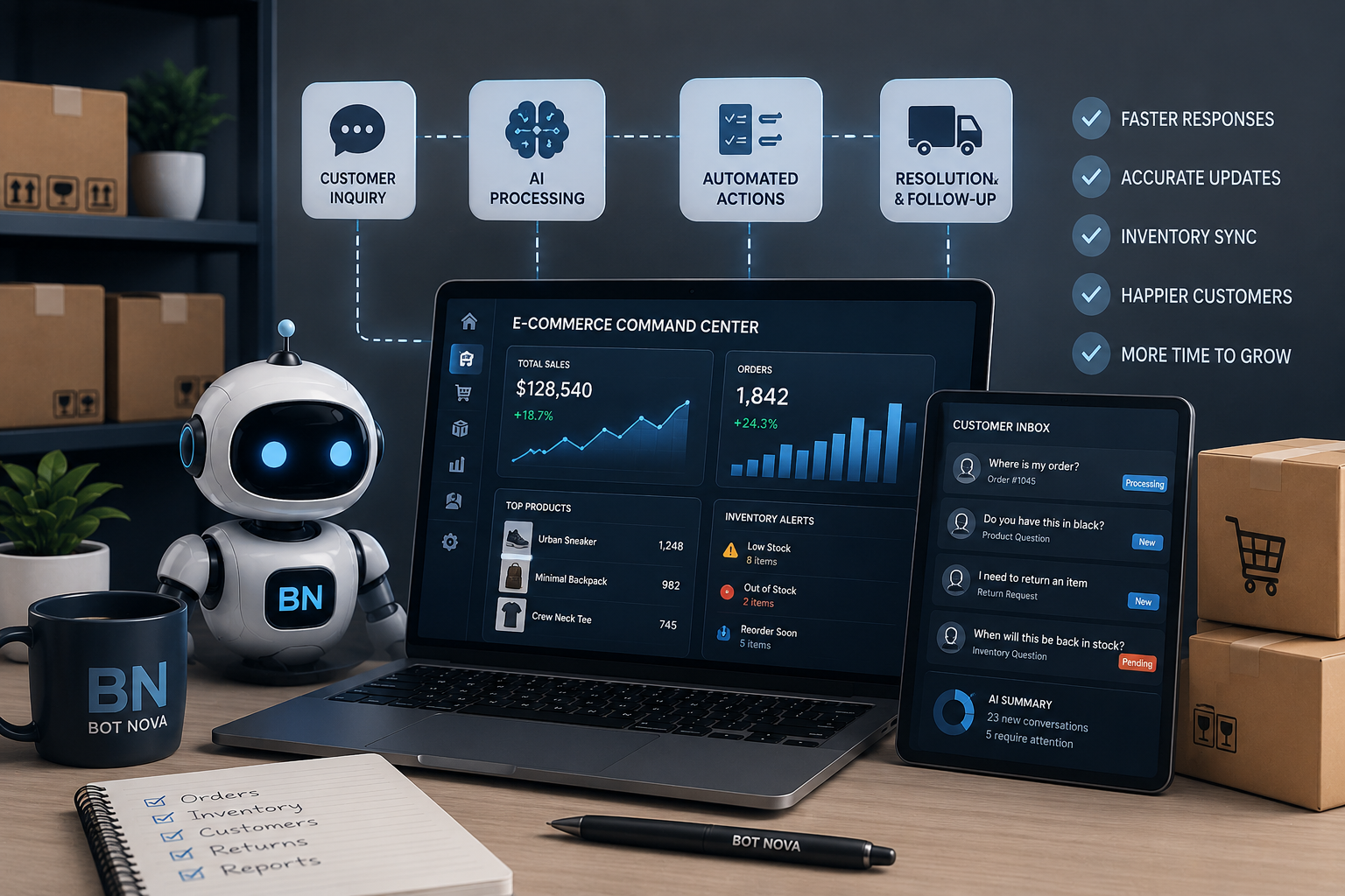 Ecommerce automation system for online brands
